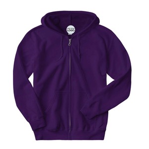 Sudaderas con Capucha Unisex Bella de Mezcla Triple con Cierre Completo - Product Image 3