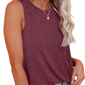 High Quality Wholesale <b>Women</b> <b>Tank</b> <b>Tops</b> Quick Dry Breathable Cotton Polyester Gym Wear <b>Tank</b> <b>Tops</b> <b>Women's</b> With Custom Colors - Product Image 1