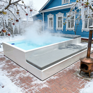 Piscine hors sol pour enfants, piscine portable avec cascade, kit de décoration pour la vente dans la cour - Product Image 4