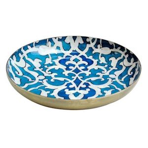 Cuenco de madera de Acacia con estampado verde, cuenco de servicio de diseño moderno esmaltado impreso y frutero para utensilios de cocina - Product Image 6