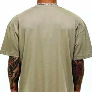 T-shirt vintage 100% coton personnalisé pour hommes, poids lourd, taille plus, respirant, imprimé DTG, vente en gros - Product Image 5