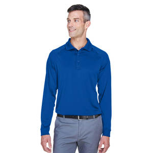 Primavera otoño manga larga cuello en V botón para hombre camisa casual polo - Product Image 1