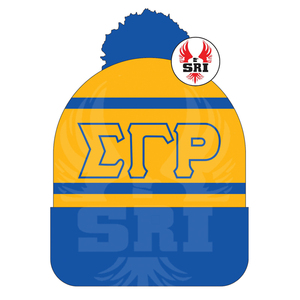 หมวกบีนนี่ถักปักลายชมรมซิกม่าแกมมาโร |   หมวกไหมพรมอะคริลิคปักลาย SGR Sorority สำหรับสุภาพสตรี แบบสั่งทำพิเศษ - Product Image 6