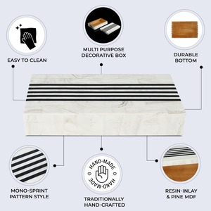 กล่องเก็บของฝังลายกระดูกอย่างประณีต งานฝีมือสำหรับใส่เครื่องประดับ - Product Image 2