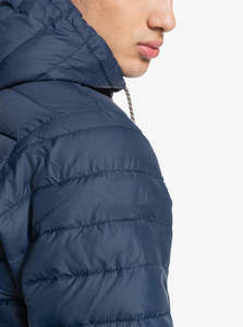 Veste d'hiver pour homme en duvet matelassé léger de haute qualité sur mesure, avec duvet chaud, veste d'hiver pour homme en duvet matelassé - Product Image 2