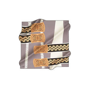 ผ้าพันคอไหมเครปซาตินพิมพ์ลายดิจิทัล ขนาด 90x90 ซม. - Product Image 1