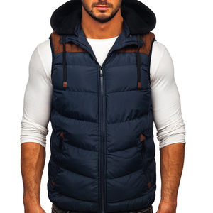 Gilet matelassé décontracté pour homme avec logo personnalisé, respirant, veste sans manches rembourrée pour l'hiver, OEM - Product Image 3