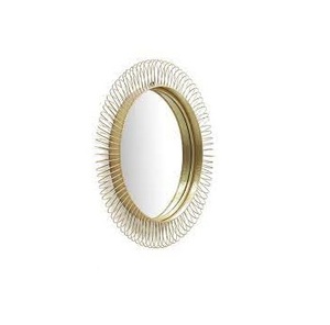 Hot Selling Iron Mirror Art Irregular Circular Living Room <b>Metal</b> <b>Frame</b> Wall Mirror Decor Christmas Vintage Luxury Space Casual - Product Image 1