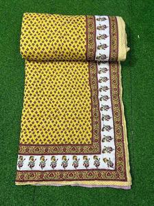 Colcha Kantha, Cubrecama, Colcha de Algodón Estampada a Mano de Jaipur, Colcha Ligera con un Hermoso Color y Diseño - Product Image 6