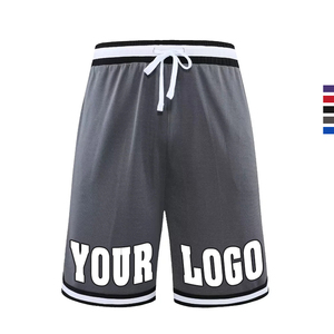 Men's Custom Quick Dry Basketball <b>Shorts</b> Vintage <b>Decoration</b> Sport Gym Training Mesh Polyester Wholesale Bulk Drawstring Closure - Product Image 2