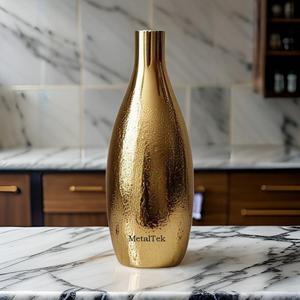 Vase à fleurs nordique doré, design arabe moderne, décoration intérieure, jardin, mariage, vase en métal, style luxueux, couleurs personnalisées - Product Image 3