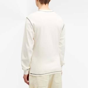 T-shirt à manches longues gaufré pour homme de haute qualité-Confortable, élégant et parfait pour les vêtements décontractés et les tenues de tous les jours - Product Image 6