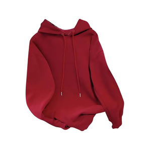 เสื้อสเวตเตอร์สวมหัวมีฮู้ดต่อต้านการหดตัวพิมพ์ดิจิตอลลายดีไซน์เนอร์ผ้าฝ้ายทรงหลวมขนาดใหญ่สำหรับผู้หญิง - Product Image 1