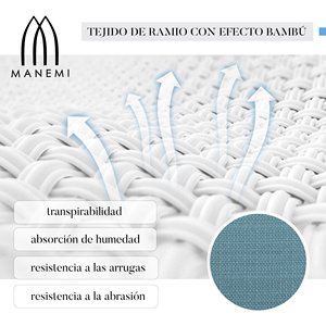 Cojines Decorativos de Bambú Acolchados Antideslizantes de 40x40x5cm para Silla, Sofá, Comedor - Juego de Cojines para Asiento con Soporte Lumbar Extraíble - Product Image 4