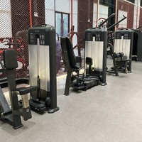 Máquina de Press de Pecho Vertical Comercial con Pila de Pesas de 70 kg, Equipo de Entrenamiento de Fuerza Sentado para Gimnasio Comercial