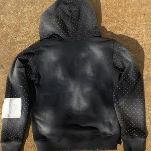 Ensemble survêtement unisexe pour homme, sweat-shirt à capuche zippé respirant en tissu solide d'hiver, pantalon de survêtement ample, 200-400 g/m² - Product Image 2