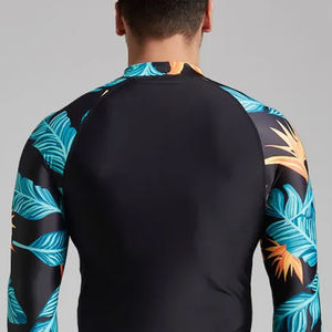 Protectores contra sarpullidos de compresión Premium para hombres, personalizables, de Color sólido, transpirables, Anti-UV, buenos protectores contra sarpullidos por sublimación, venta al por mayor - Product Image 4