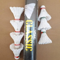 Plume d'oie de fabrication indienne, de niveau tournoi, légère, haute performance, super durable, écologique, 2 couches, droite