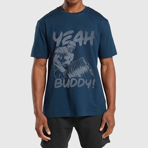 เสื้อยืดดีไซน์ล่าสุดสำหรับผู้ชาย เสื้อยืดออกกำลังกายฤดูร้อน แขนสั้น ทรงเข้ารูป สตรีทแวร์ เสื้อเพาะกาย ผ้าฝ้าย 100% สำหรับเด็กผู้ชาย - Product Image 1