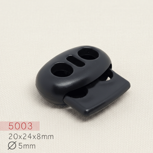 Cierres de Cordón de Plástico ABS Sin Níquel al por Mayor de Fábrica, con Orificio Simple/Doble, Tipo Resorte, Certificación OEKO-TEX, Color Personalizado para - Product Image 3