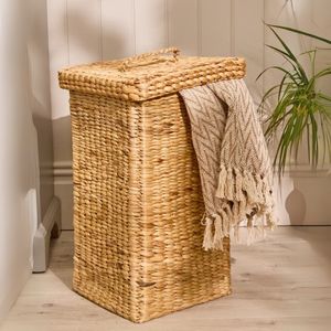 Cesto de lavandería de jacinto de agua Kano-Cesta de almacenamiento rectangular tejida a mano con asas | TienPhong Wholesale 2025 - Product Image 2