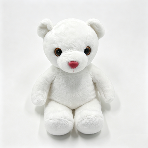 Ours en peluche blanc unique, ours en peluche blanc, jouet en peluche ours en peluche, adorable ours en peluche blanc - Product Image 1