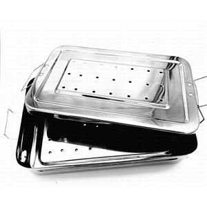 Boîte à instruments médicaux vétérinaires perforée en acier inoxydable 304 avec système de verrouillage - Product Image 3