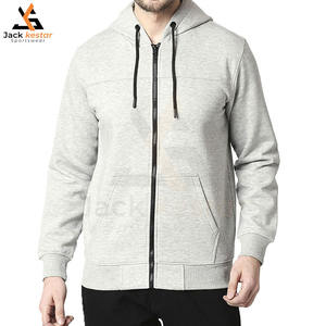 Sweat à capuche zippé d'hiver pour homme, design professionnel, poignets et ourlet côtelés, polaire, streetwear - Product Image 1