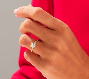 Lab Grown Cushion Cut Engagement <b>Ring</b> with Pave Set Side Stones Beautiful Sterling Silver <b>Ring</b> Making for Women - Product Image 2