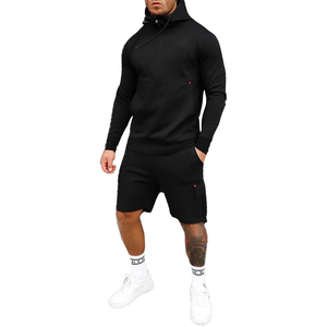 Survêtement 2 pièces pour hommes de haute qualité pour Gym Running Sports Tissu doux Motif solide écologique pour l'entraînement d'hiver - Product Image 5