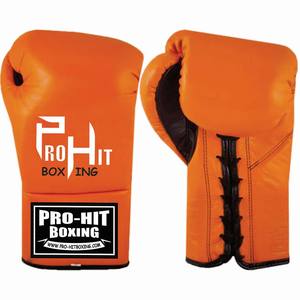 ถุงมือซูเปอร์มวยหนังแท้คุณภาพสูงถุงมือฝึกมืออาชีพถุงมือชกมวยศิลปะการต่อสู้ - Product Image 1