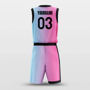 Uniforme de Baloncesto de Última Moda con Diseño Degradado, Conjunto de Equipo Personalizado por Sublimación, Ropa Deportiva para Clubes de Liga, OEM, Transpirable - Product Image 2