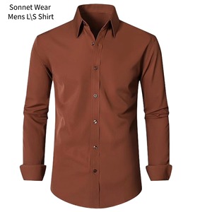 Chemise habillée unie pour homme - Product Image 4