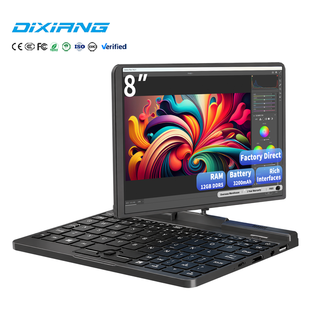 OEM Mini 8-Inch 2-in-1 Convertible Notebook 10-Point Touch Display Intel N95 12GB DDR5 RAM 512GB SSD Windows 11 PC