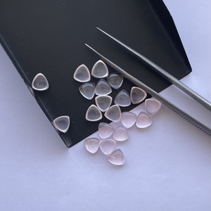 Cuarzo Rosa Natural de 6mm 8mm 10mm, Cabujón Trillón Liso, Gema Suelta, Elegante y Bonita para lo Último en Joyería DIY - Product Image 1