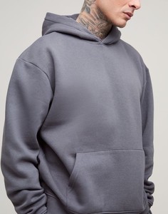 Sweat à capuche de qualité supérieure pour hommes, vêtements de fitness, vente en gros au meilleur prix, sweats à capuche avec logo personnalisé pour hommes, coupe ample et unie pour porte - Product Image 2