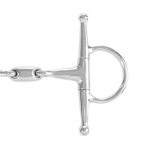 Filete de caballo de acero inoxidable con broca de doble articulación de mejilla completa | Tachuela de entrenamiento ecuestre equipo de equitación duradero - Product Image 5