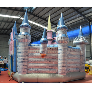Commercial Giant <b>Inflatable</b> Bounce <b>House</b> Slide Blue PVC Bouncy Castle Outdoor Party <b>Inflatable</b> Jumping Castle Outdoor Amusement - Product Image 2