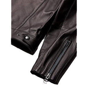 Chaqueta de Cuero Personalizada Nueva 2024, Chaqueta de Cuero de Alta Calidad con Cierre Frontal Completo, Cuello Alto, Forro de Cuero PU Original OEM para Invierno - Product Image 4
