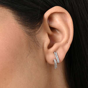 Compre Pendientes de Plata de Ley 925 de Primera Calidad para Mujeres y Niñas, Pendientes Colgantes Geométricos de Oro de 18K - Product Image 4