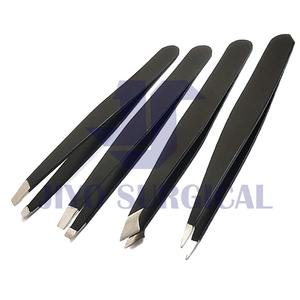 Pinzas para extensiones de pestañas con etiqueta privada a granel, accesorios con logotipo personalizado, herramienta, pinzas para pestañas, juego dorado, caja de acero con acabado inoxidable - Product Image 5