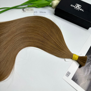 บริษัทซันแฮร์ ผลิตภัณฑ์ต่อผมแท้เวียดนาม เรมี่ ฮิวแมน แฮร์ เอ็กซ์เทนชั่น ผมตรงสลวย ซุปเปอร์ดับเบิ้ลดรอน สีน้ำตาล 3 เคเบลโล่ อูมาโน่ แฮร์แบบเป็นมัด - Product Image 4