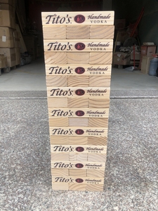 Đồ chơi ngoài trời lớn nhào lộn tháp ngoài trời xếp chồng trò chơi Jumbo Khối Lớn Vườn nhào lộn sàn sân gỗ trò chơi Fami - Product Image 3