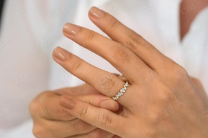 Anillo de Diamantes Cultivados en Laboratorio de Alta Calidad, Anillo de Compromiso Clásico de Oro Sólido de 14K, Certificado IGI, Joyería Fina para Mujer - Product Image 5