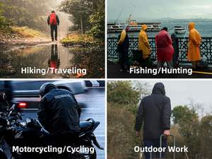 Chaqueta Cortavientos Informal con Capucha para Hombre y Mujer, Color Sólido, Ligera - Product Image 6