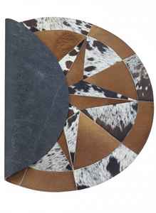 Alfombra de Cuero Vacuno Genuino de Primera Calidad, Diseño Moderno, Patchwork, Ecológica para el Hogar, Servicio OEM, Precio Bajo, Alta Calidad - Product Image 6