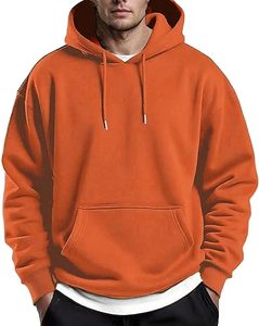 เสื้อฮู้ดลำลองของผู้ชายผ้าฝ้ายแบบพอดีตัวปกติสีทึบดีไซน์กระเป๋าระบายอากาศได้ดีเป็นมิตรต่อสิ่งแวดล้อมสำหรับฤดูหนาว - Product Image 1