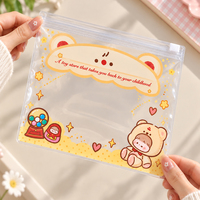 Pochette à fermeture éclair en PVC avec logo personnalisé pour l'emballage des jouets à remontée lente, sac de rangement transparent refermable en PVC pour jouets Squishy et Fidget, avec fermeture Zip Lock
