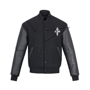 Nouvelle veste universitaire à col côtelé respirant en polyester 100% Nouvelle veste d'hiver à logo personnalisé la plus vendue par ATLANTIC - Product Image 2