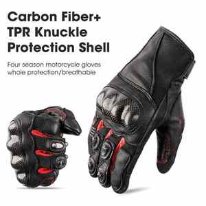 Nuevo diseño de moda etiqueta privada Material duradero guantes de moto personalizar guantes de moto de calidad superior - Product Image 3